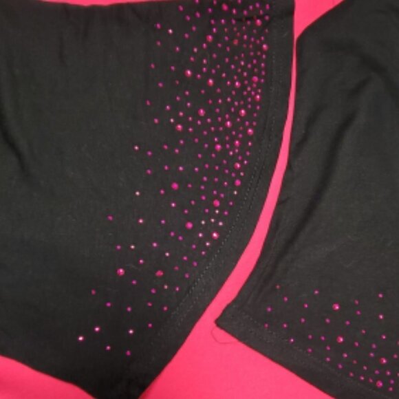 Pink and Black Tunic Kimono Sleeves Loose Fit Plus Size Tunic Top - New - Picture 3 of 7